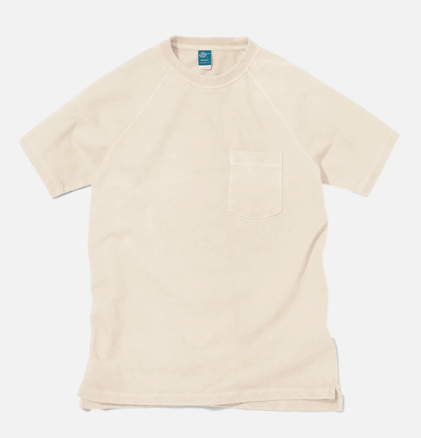 Heavy Raglan Pocket Tee Natural