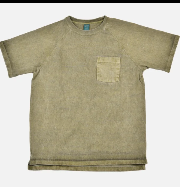 Heavy Raglan Pocket Tee Sage