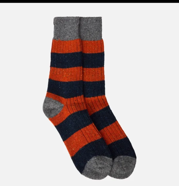 Houghton Socks Navy Ginger