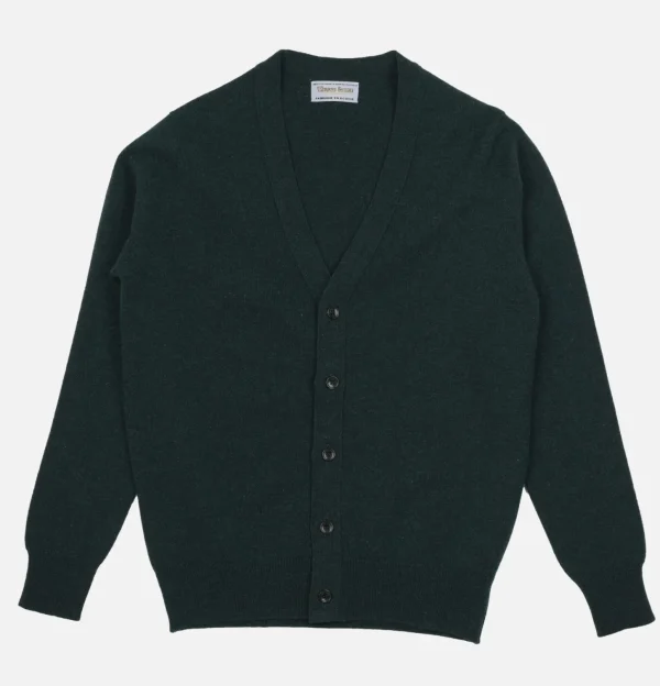 Lambswool Cardigan Green Astra
