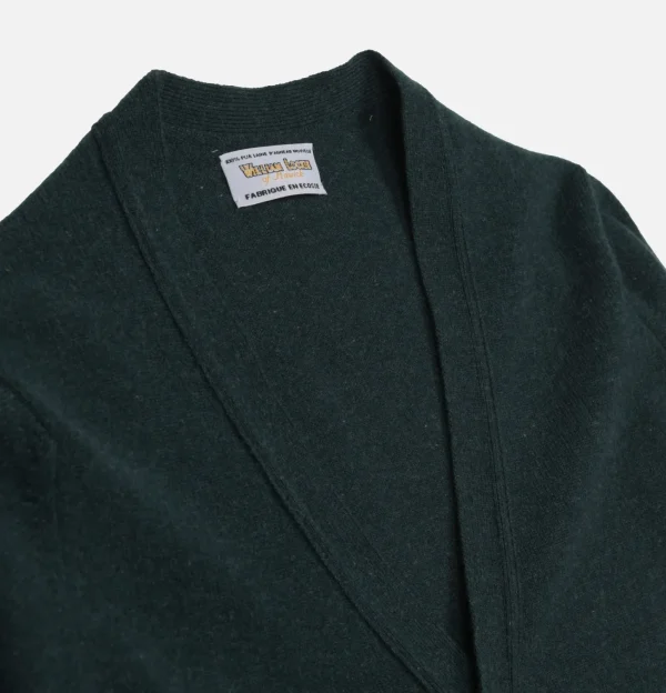 Lambswool Cardigan Green Astra