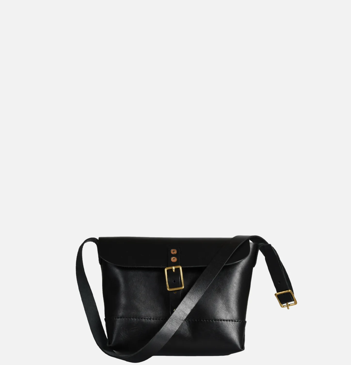 Leather Mini Shoulder Bag Noir