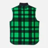 Lined Mackinaw Wool Vest Green