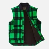 Lined Mackinaw Wool Vest Green