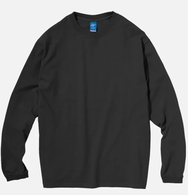 Long Sleeve Crew Tee Black