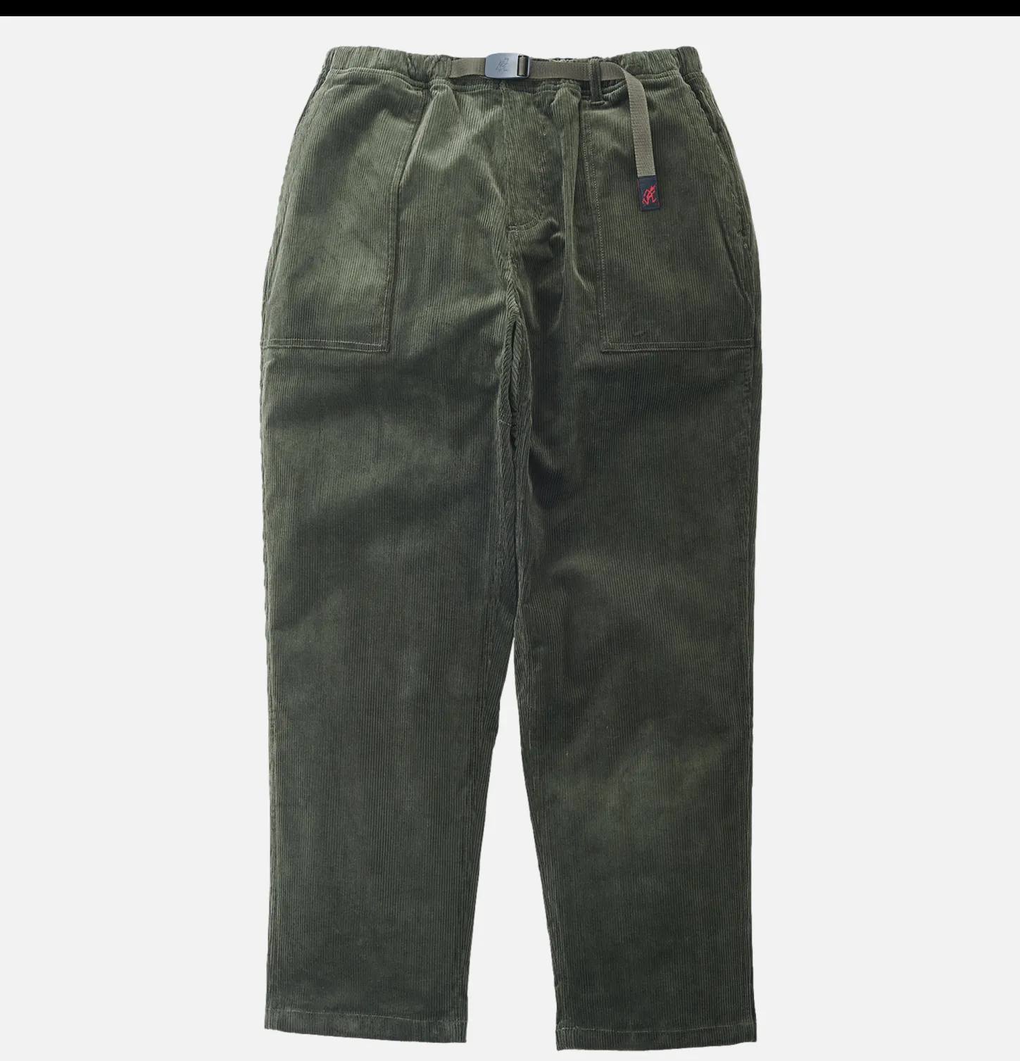 Loose Tapered Cord Pant Green