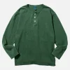 Ls Henley Tee Dark Green