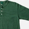 Ls Henley Tee Dark Green