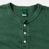 Ls Henley Tee Dark Green