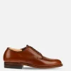 M1403 - Plain Toe Blucher Ox Brown