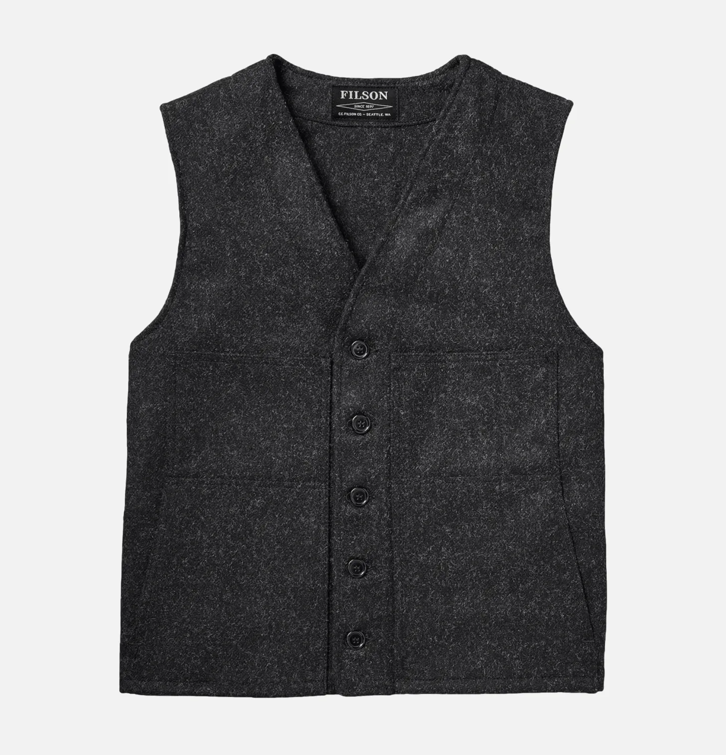 Mackinaw Wool Vest Charcoal