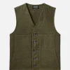 Mackinaw Wool Vest Forest Green