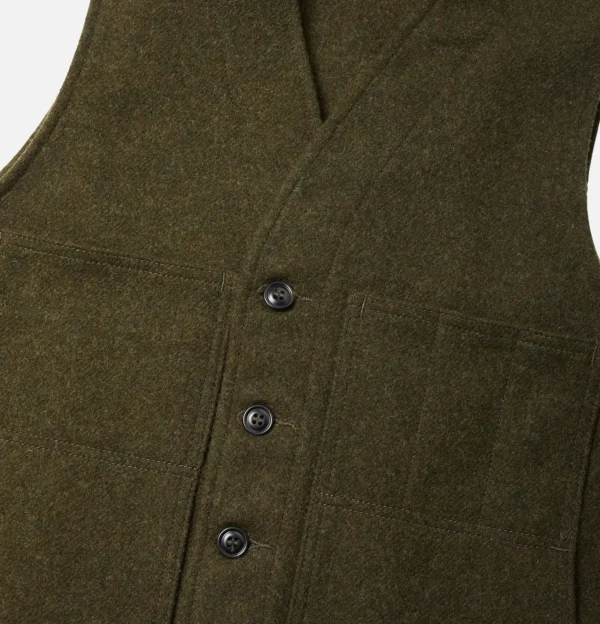 Mackinaw Wool Vest Forest Green