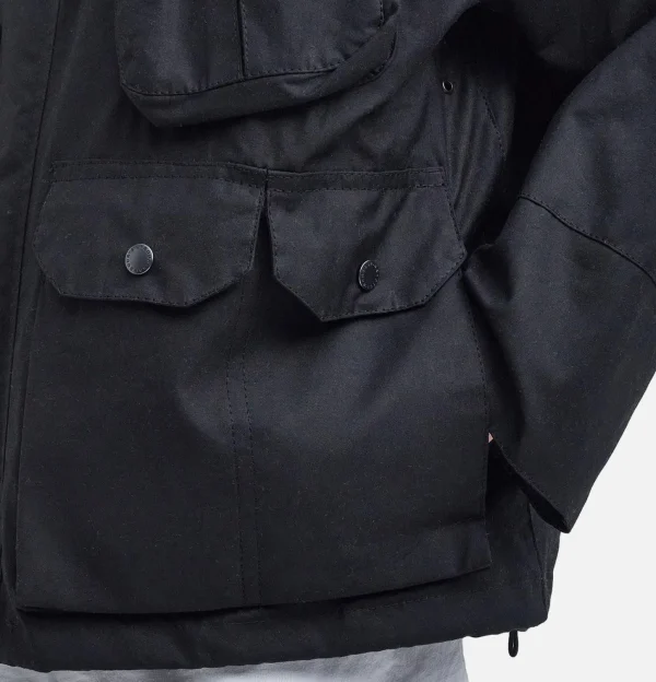Modified Dryfly Wax Jacket Noir