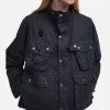 Modified Dryfly Wax Jacket Noir