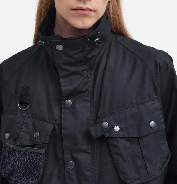 Modified Dryfly Wax Jacket Noir