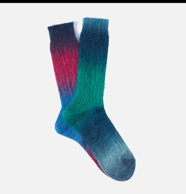 Mohair Rib Crew Socks