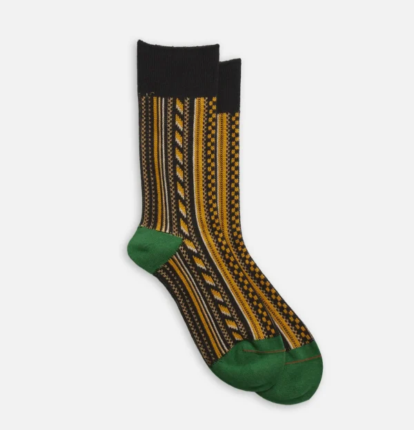 Multi Vertical Jaquard Socks