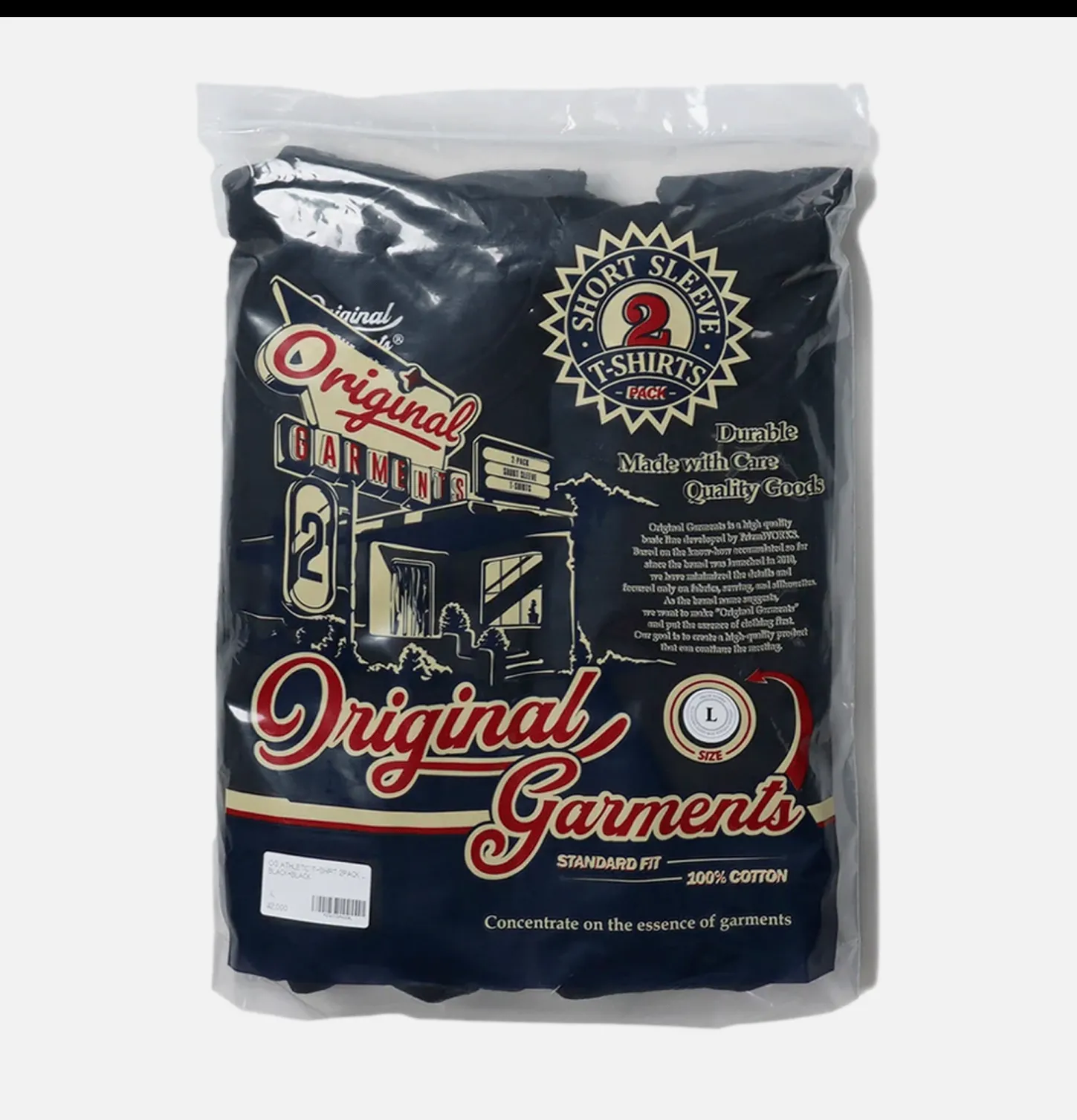 Og Athletic Tee 2pack Blk + Bl