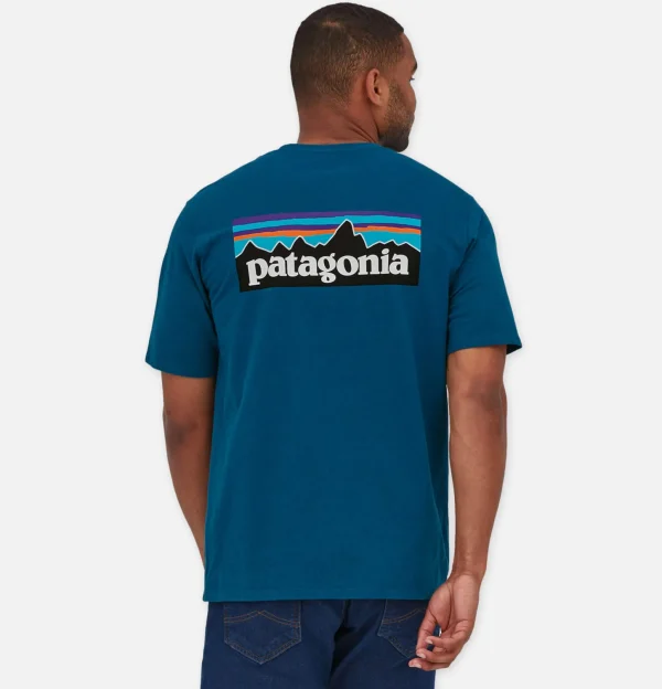 P6 Logo T-shirt Wavy Blue