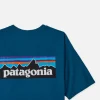 P6 Logo T-shirt Wavy Blue