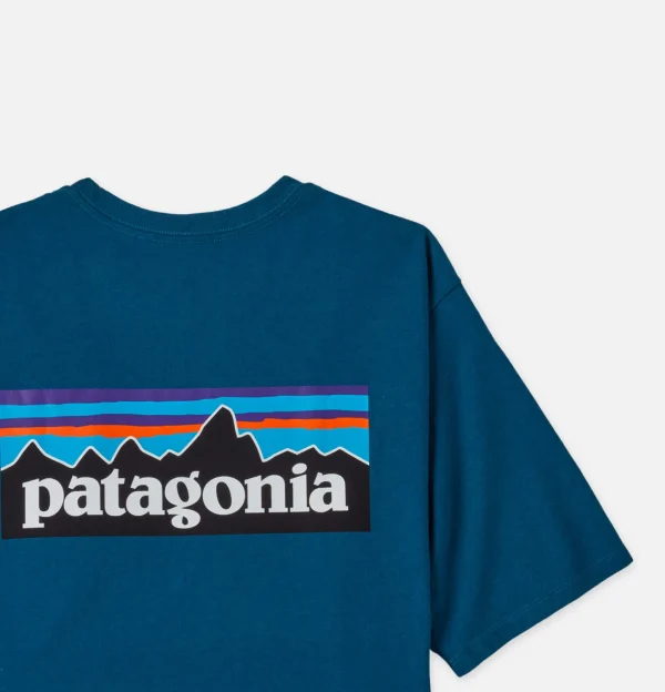P6 Logo T-shirt Wavy Blue