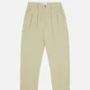 Pantalon Double Pleated Stone