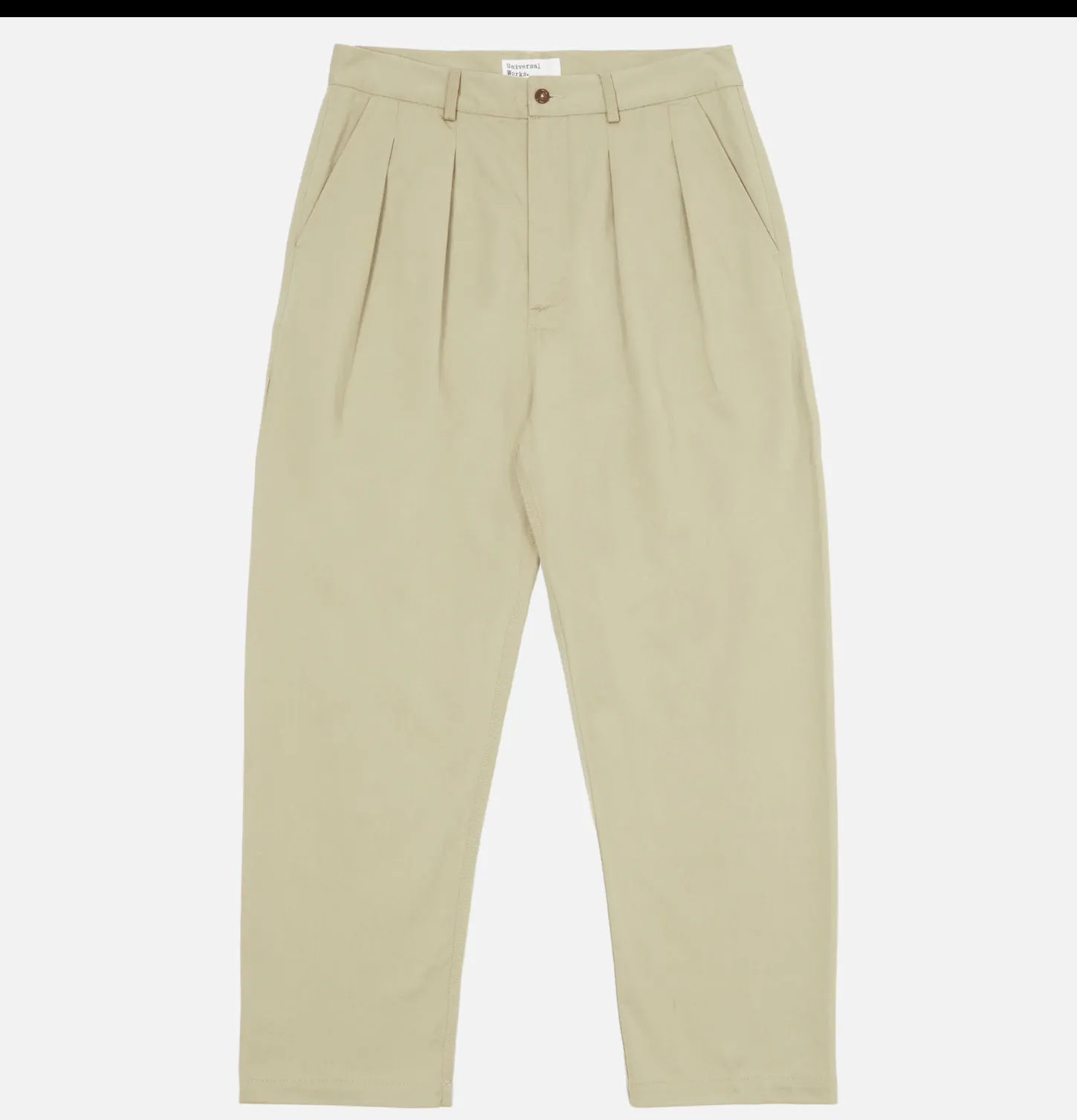 Pantalon Double Pleated Stone