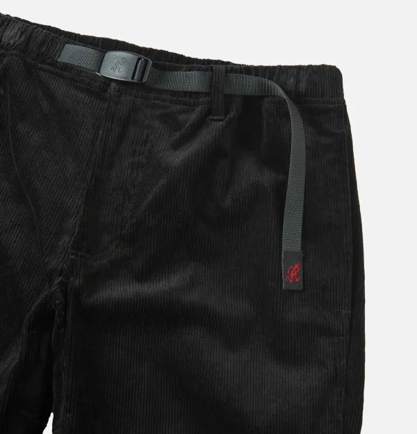 Pantalon Tuck Corduroy Black