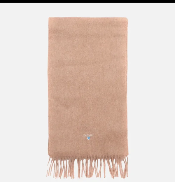 Plain Lambswool Scarf Lt Brown