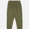 Pleated Track Pant Olive