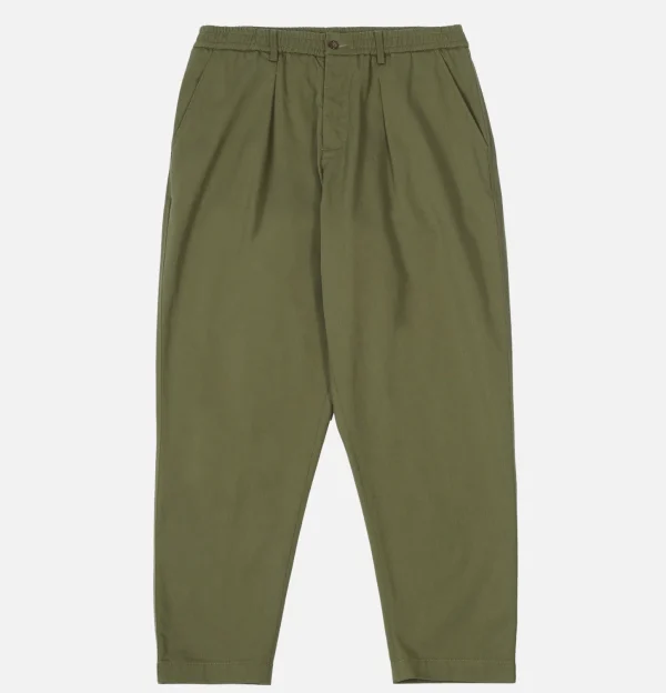 Pleated Track Pant Olive