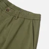 Pleated Track Pant Olive
