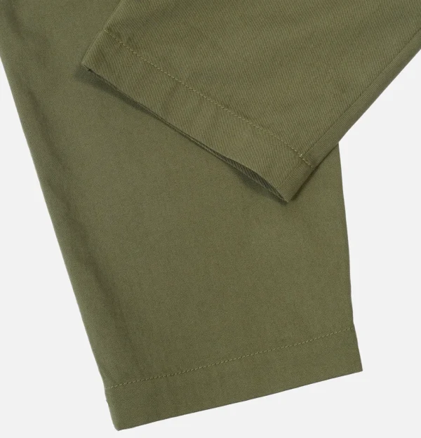 Pleated Track Pant Olive