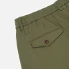 Pleated Track Pant Olive
