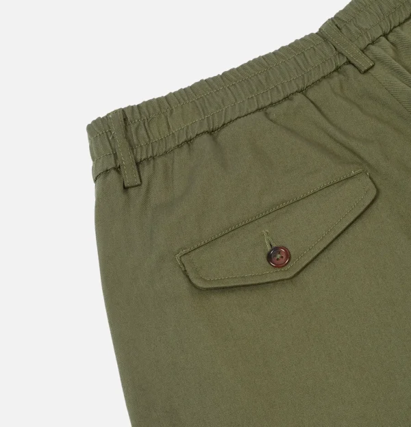 Pleated Track Pant Olive
