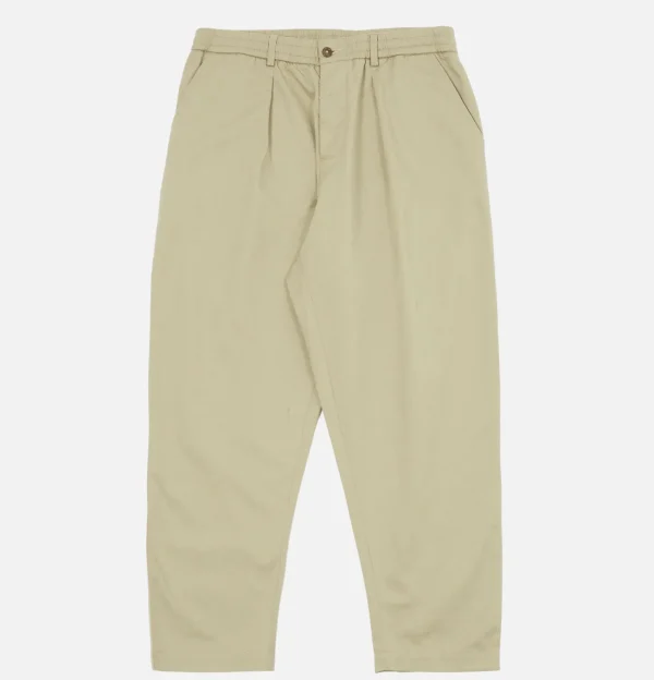 Pleated Track Pant Stone