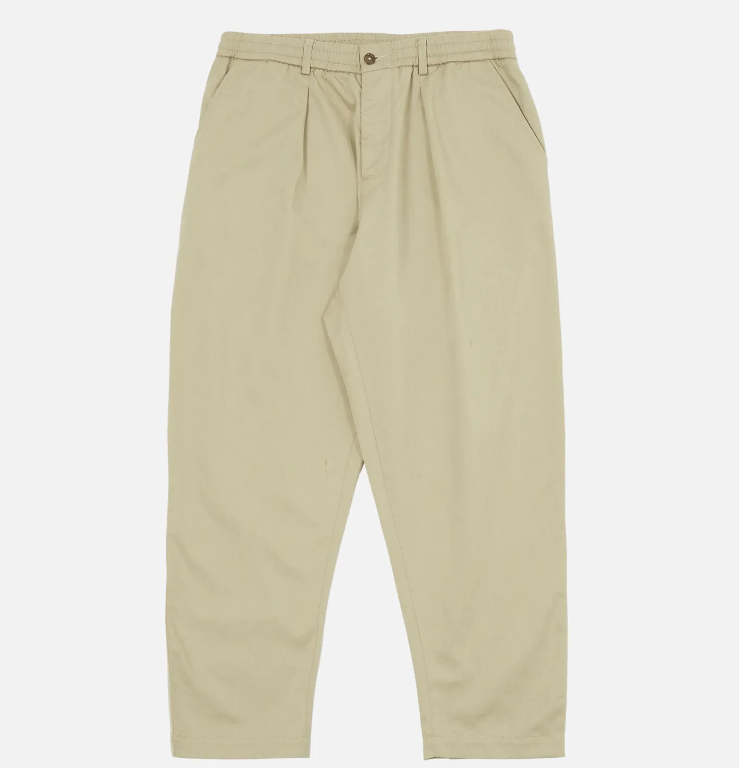Pleated Track Pant Stone