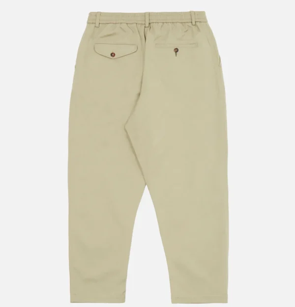 Pleated Track Pant Stone