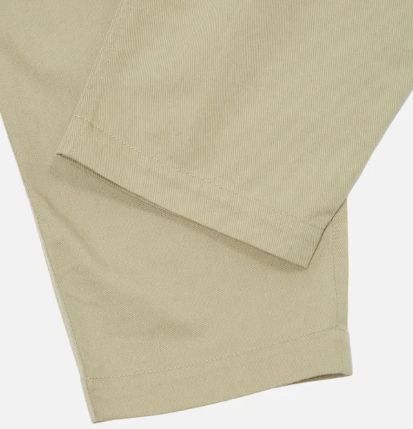 Pleated Track Pant Stone