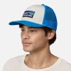 P6logo Trucker Hat Vessel Blue