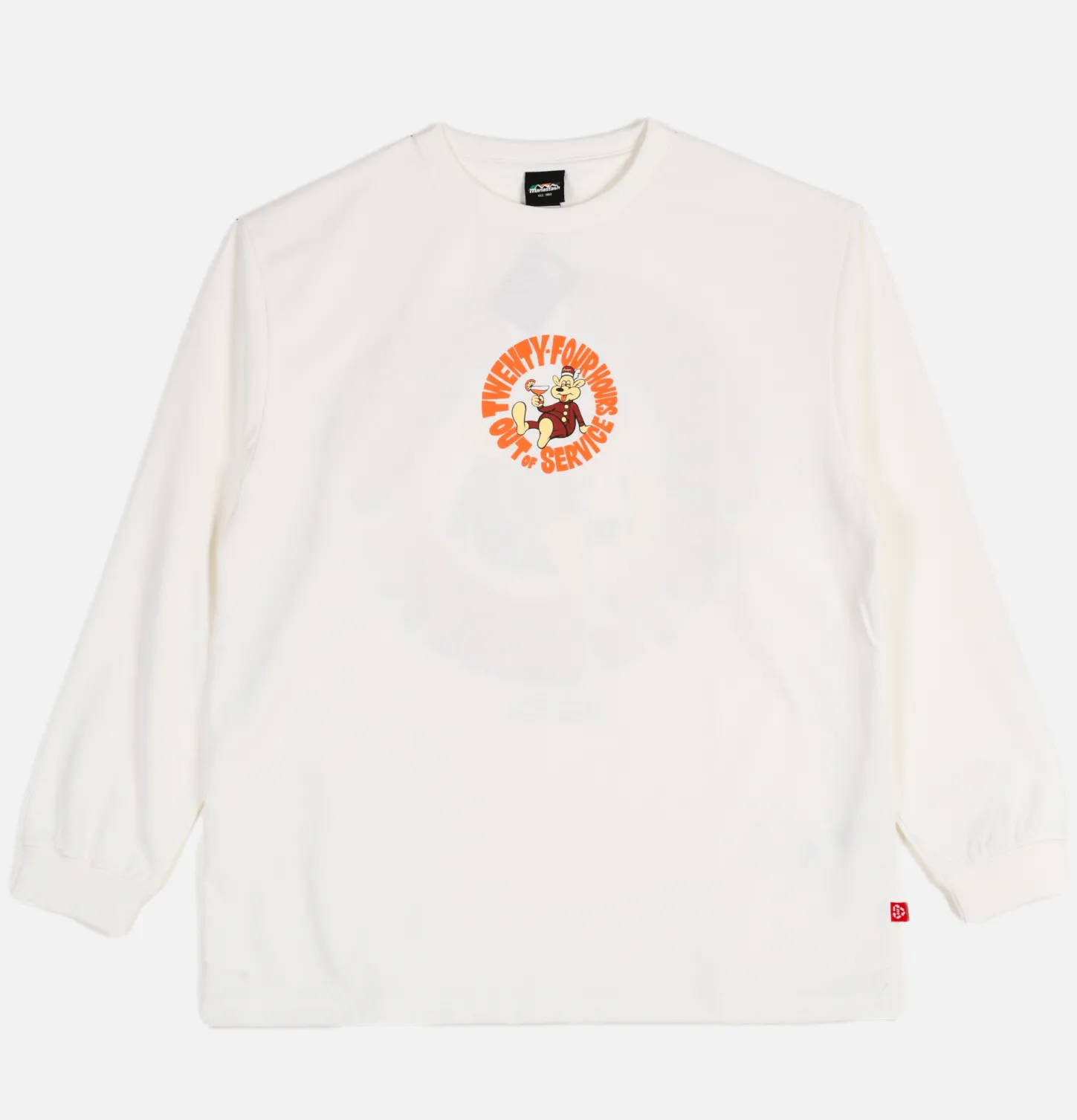Poly Tee Ls 24hrs White