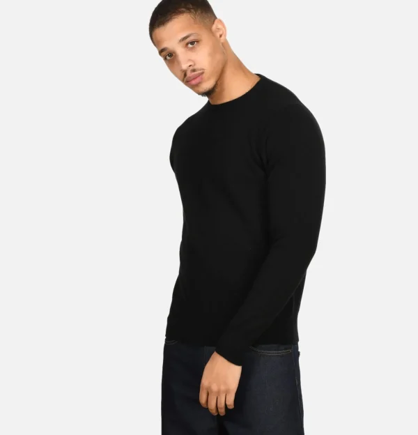 Pull Col Rond Black