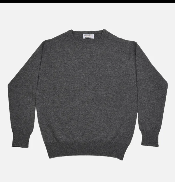Pull Col Rond Charcoal