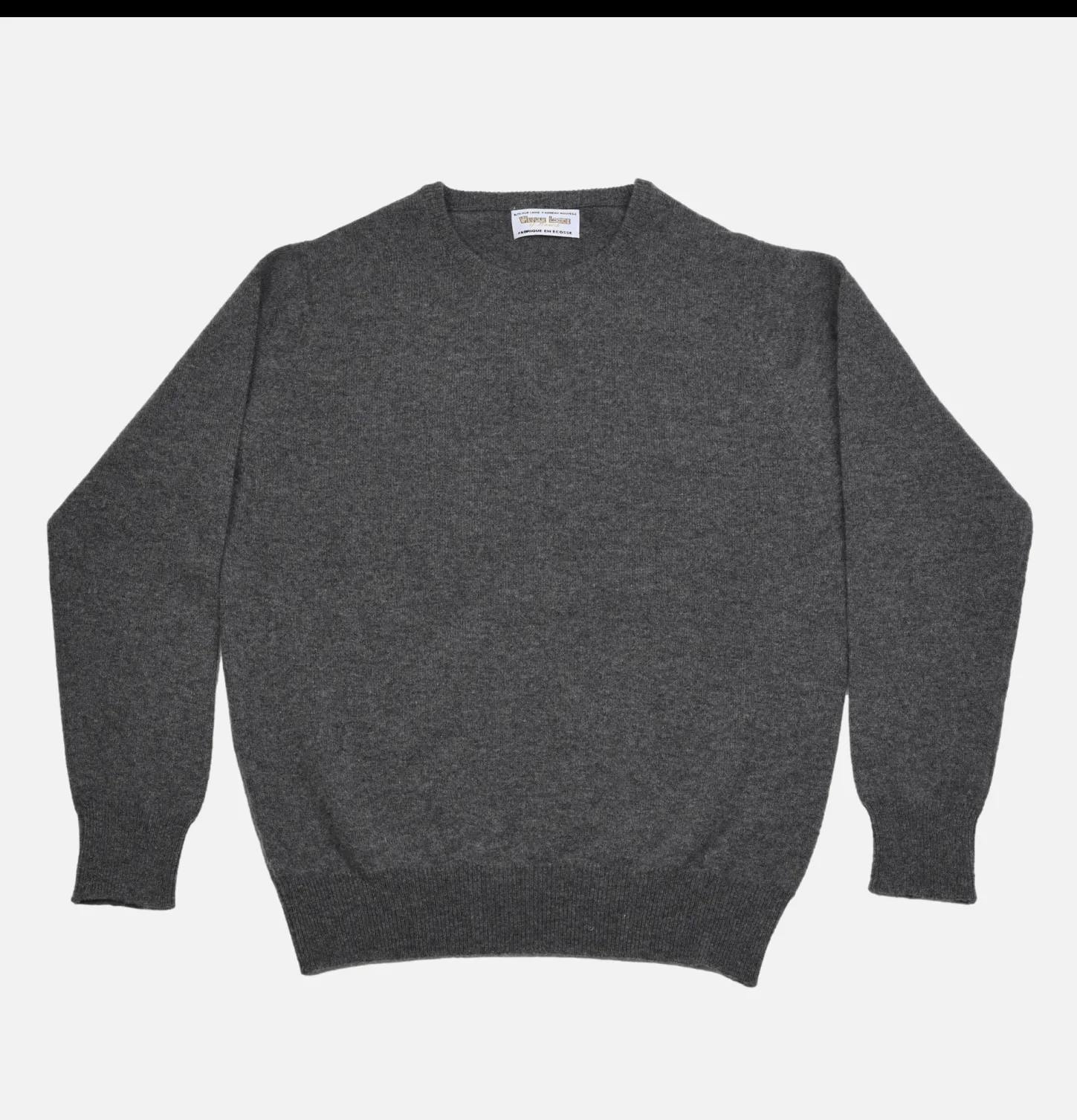 Pull Col Rond Charcoal