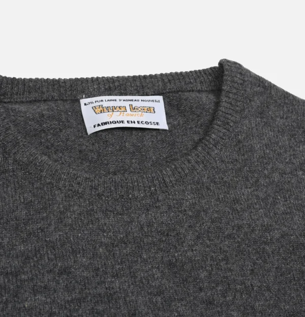 Pull Col Rond Charcoal