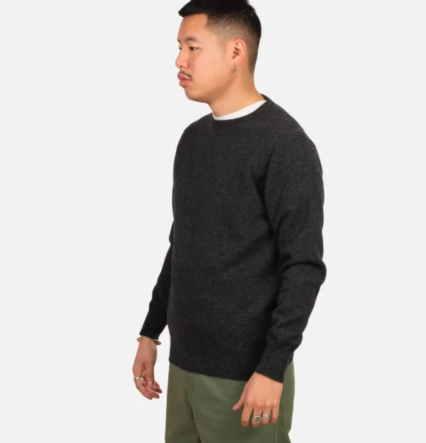Pull Col Rond Charcoal