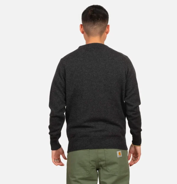 Pull Col Rond Charcoal