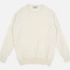 Pull Col Rond Ecru