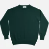 Pull Col Rond Tartan Green